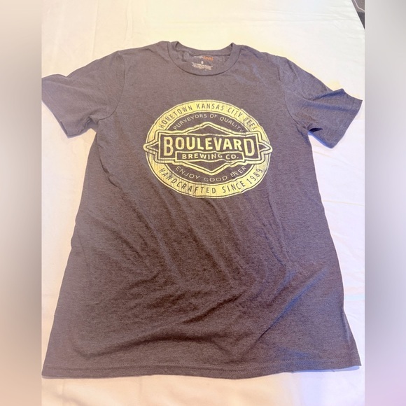 Camp David Tops - Boulevard Brewing Co. Classic Logo T-Shirt by Camp David – Dark Grey | NWOT | S